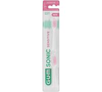 Gum Sonic Sensitive Têtes De Brosse Ultra Souple 2 Pièces