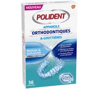 Parapharmacie > Hygiène & Premiers soins > Soins bucco-dentaires > Appareils dentaires Polident Appareils Orthodontiques et Gouttières x 36 - Appareils dentaires - Pharmacie en ligne LaSante.net