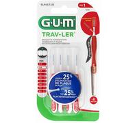 Parapharmacie > Hygiène & Premiers soins > Soins bucco-dentaires > Brosses à dents GUM Brossette Interdentaire 1314 0.8 mm x 4 - Brosses à dents - Pharmacie en ligne LaSante.net