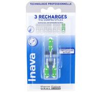 Parapharmacie > Hygiène & Premiers soins > Soins Bucco-Dentaire > Brosses à dents Inava Brossettes Recharges x 3 - Brosses à dents - Pharmacie en ligne LaSante.netVert