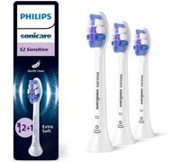 Parapharmacie > Hygiène & Premiers soins > Soins bucco-dentaires > Brosses à dents Philips Sonicare S2 Sensitive Têtes de Brosse à Dents HX6053/87 2 + 1