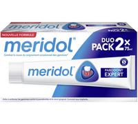Dentifrice - Meridol - Parodont Expert - Lot de 2 x 75ml - Réduit plaque et saignements - Pour adultes