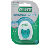 Gum® Original white fil dentaire ciré fluoré Fil 30 m