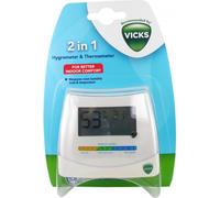 Parapharmacie > Matériel Médical > Aides au maintien à domicile > Solutions d'Aide à La Vie quotidienne Vicks Hygromètre et thermomètre 2 en 1 - Aide à la vie quotidienne - Pharmacie en ligne LaSante.