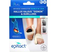 Parapharmacie > Matériel Médical > Orthopédie Epitact Hallux Valgus Oignons & Durillons Orthèse Corrective Double de Jour - Orthopédie - Pharmacie en ligne LaSante.net