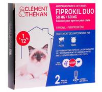 CLEMENT THEKAN Fiprokil Duo 2x0,5 ml Pipette(S) Unidose(S) 2 pc(s)