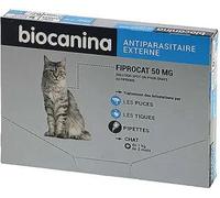 Parapharmacie > Vétérinaire > Anti-parasites Biocanina Fiprocat 50 mg Spot On Chat x 3 - Anti-parasites - Pharmacie en ligne LaSante.net