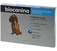 Parapharmacie > Vétérinaire > Anti-parasites Biocanina Fiprodog 67 mg Spot On Petit Chien x 3 - Anti-parasites - Pharmacie en ligne LaSante.net