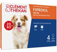 Parapharmacie > Vétérinaire > Anti-parasites Clément Thékan Fiprokil Chien 20-40 kg - 4 x 2,68 ml - Anti-parasites - Pharmacie en ligne LaSante.net
