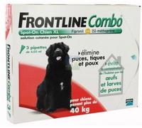 Parapharmacie > Vétérinaire > Anti-parasites Frontline Combo Chien XL x 3
