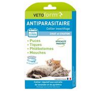 Parapharmacie > Vétérinaire > Produits Anti-parasites Pour Animaux > Anti-parasites chat Vetoform Antiparasitaire Collier Insectifuge Chaton et Chat - Anti-parasites chat - Pharmacie en ligne LaSante.