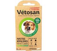 Clément Thékan Vétosan Anti-Puces Anti-Tiques Moyens Et Grands Chiens Pipettes 2x3ml
