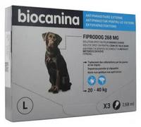 Parapharmacie > Vétérinaire > Produits Anti-parasites Pour Animaux Biocanina Fiprodog 268 mg Spot On Grand Chien x 3 - Anti-parasites - Pharmacie en ligne LaSante.net