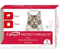 Parapharmacie > Vétérinaire > Produits Anti-parasites Pour Animaux Canys Protect Fiproactif Solution pour Spot-on Chats 4 Pipettes - Anti-parasites - Pharmacie en ligne LaSante.net