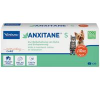 Parapharmacie > Vétérinaire > Produits pour le Bien-Être Animal > Anti-stress pour animaux Virbac Anxitane S Chiens Moins de 10 kg et Chats Comprimés x 30 - Animaux anti-stress - Pharmacie en ligne La