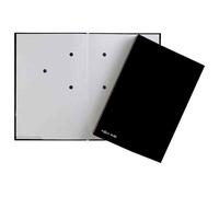 PAGNA Chemises Lot de 20 – couverture colorée, dos extensible – Noir