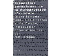 Paraphrase De La Métaphysique D'aristote - (Livre Lambda)
