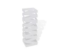 Porte-parapluie carré à rangement Blanc Acier 48,5 cm - VidaXL Blanc