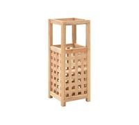 vidaXL Porte-parapluie 247104 en bois de noyer massif 18 x 18 x 50 cm