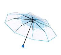 Parapluie 3 Plis Transparent Anti-Uv Soleil/Pluie, À La Mode, En Fleurs De Cerisier, Champignon Apollo Sakura, Équipement De Pluie