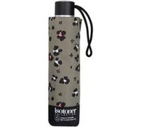 Parapluie 3 sections ouverture et fermeture manuelle Isotoner Leopard kaki Multicolore G