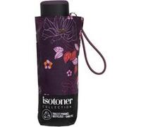 Parapluie 5 sections ouverture et fermeture manuelle Isotoner Fleurs aubergine Multicolore G