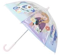 CERDÁ LIFE'S LITTLE MOMENTS Parapluie à bulles Frozen- Ouverture manuelle - Impression Elsa, Anna et Olaf - 100% POE avec armature en fibre de verre - Produit original conçu en Espagne
