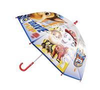 Parapluie à bulles La Pat' Patrouille - Ouverture manuelle - Imprimé avec les personnages - Fabriqué en 100% POE avec cadre en fibre de verre - Produit original conçu en Espagne