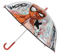 Parapluie à bulles Spiderman - Ouverture manuelle - Transparent avec impression Spiderman - Fabriqué en 100% POE avec armature en fibre de verre - Produit original conçu en Espagne