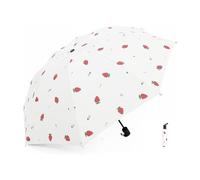 Parapluie à couleur changeante - Motif fraise magique - Activation par l'eau - Couleur compacte