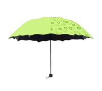 Parapluie à fleurs dans l'eau, 3 parasols pliants, parapluies portables pour les voyages et les activités de plein air, cadeau pour femme, Vert Fruit, taille unique