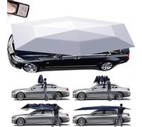 Parapluie auto 2 en 1 pour voiture et extérieur,auvent mobile pliable,Outdoor camping stand,télécommande,Open and close in 10 seconds,Extra large size,housse de voiture automatique Gray-5.2x2.3m