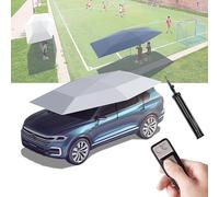Parapluie automatique 2 en 1 pour voiture et extérieur, auvent pliable et mobile avec télécommande, alimenté par piles, support extérieur, housse de voiture