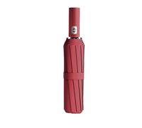 Parapluie Automatique Coupe-Vent Anti-UV 24 Baleines Pliables, Grand Parapluie Double for Voyage, Pluie, Hommes et Femmes pour Hommes Et Femmes(24 Ribs Red)