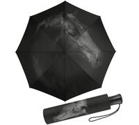 Parapluie automatique noir cheval