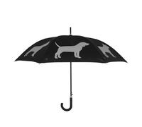 Parapluie Automatique Noir Réfléchissant Motif Chiens, 104 x 104 x 85 cm