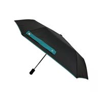 Parapluie automatique pliable noir bordure bleu vert SMATI