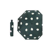 Parapluie Automatique Pluie Femmes Plum Blossom Parapluies Pliants Coupe-Vent Revêtement Multicolore Anti UV Parasol Parapluie Femmes S-Manuel Vert Foncé