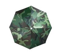 Parapluie avec protection UV pour la tête - Réglable et pliable - Respirant - Pour la plage, les voyages, le jardinage, la randonnée, le camping, les activités d'été, camouflage, Refer to description