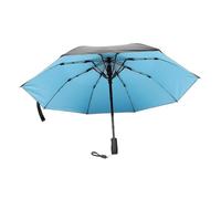 Parapluie avec Ventilateur, Ventilateur Parapluie avec Monsieur Parapluie Ventilateur Monsieur avec Ventilateur Portable pour Temps Chaud (Blue)