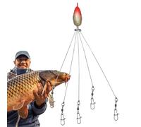 Parapluie Bass, Parapluie Pêche Eau Salée - Plateformes de Pêche à 5 Bras Leurre | Lure de pêche Bass Bait Lure, Lures de pêche Bait Rigs, Appâts de pêche à Bass, Conception réaliste des yeux de