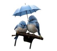 Parapluie bleu en acrylique 2D pour décoration de pelouses, installation facile, décoration de parterre de fleurs