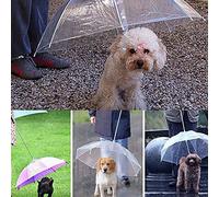Parapluie Bluelans® Pour Chien Transparent Et Imperméable. Gardez L'animal Domestique Confortable Et Sec Quand Il Pleut.