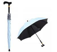 Parapluie canne de marche, anti-glisse, coupe-vent, béquille pour tourisme urbain, bâton multifonction pour homme et femme, 83 cm