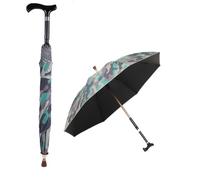 Parapluie canne de marche, anti-glisse, coupe-vent, béquille pour tourisme urbain, bâton multifonction pour homme et femme, 83 cm