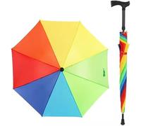 Parapluie Canne, Parapluie, Parapluie De Voyage, Parapluie Canne à Ouverture Automatique, Poignée Allongée, Parapluie Coupe-Vent pour Hommes Et Femmes
