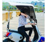 Parapluie Canopy Moto Housse de Protection Universelle for Moto électrique, Protection imperméable for Scooter(White)