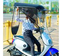 Parapluie Canopy Moto Housse de Protection Universelle for Moto électrique, Protection imperméable for Scooter(Black)