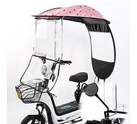 Parapluie Canopy Moto Pare-Soleil Universel for Moto électrique et Scooter(Pink,A)