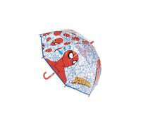 Parapluie - CERDA - Spider-Man - Transparent POE - Poignée crochet rouge - Ouverture manuelle